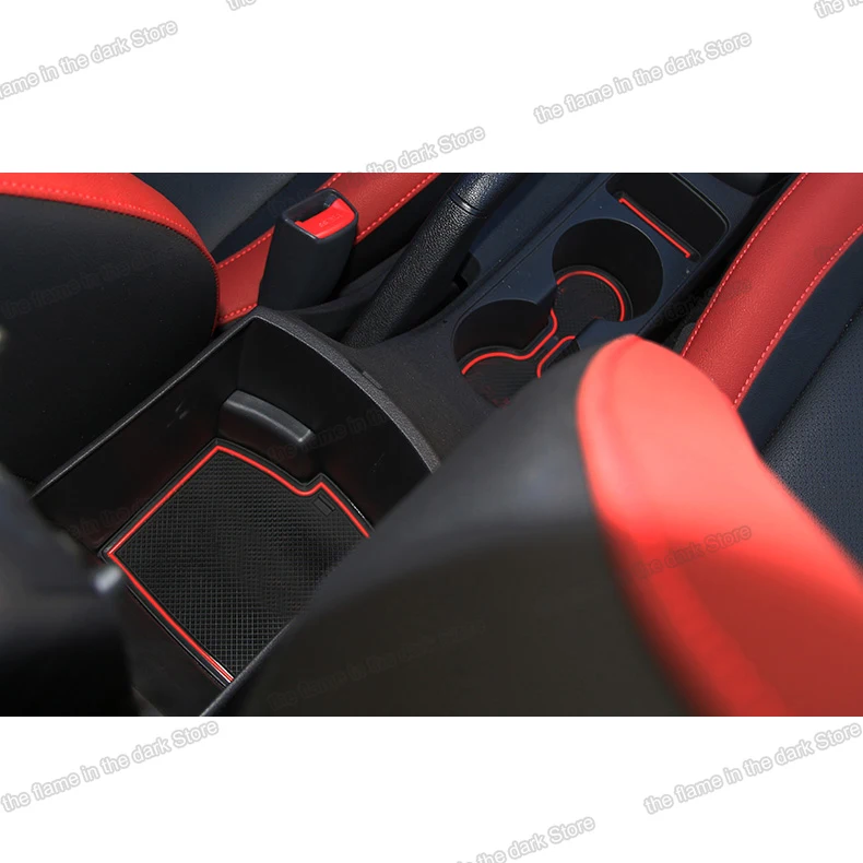 Lsrtw2017 силиконовый автомобильный коврик для двери и чашки Kia Rio X Line Kx Cross K2