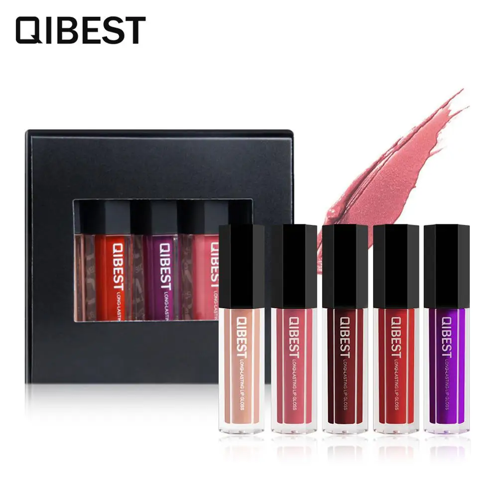 5 шт./компл. водостойкая жидкая губная помада матовая сексуальная оттенок для губ