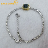 sace gems luxury gemstone bracelet for women 100 925 sterling silver topaz for women wedding party fine jewelry holiday gift