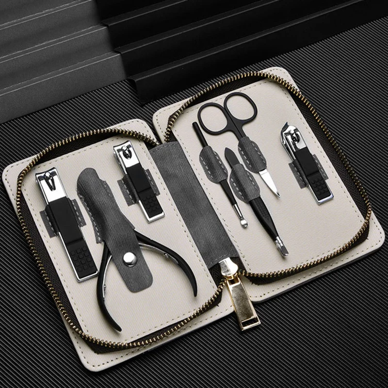 

Manicure Set, 7 Professional Manicure Kit Nail Clippers Set 11 in 1 Stainless Steel Pedicure Tools Kit Grooming Kit