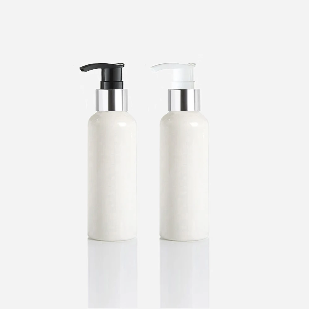 

50pcs 100ml Empty Black bottle Cosmetic Container with Lotion Silver Pump,Liquid Soap pump container,Cosmetic Packaging Shampoo