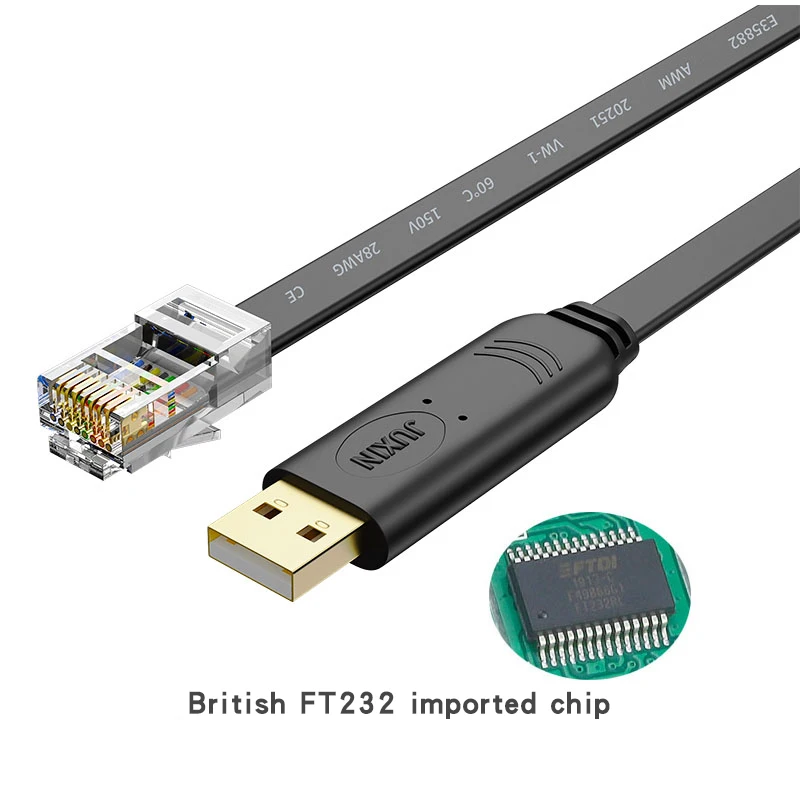 Промышленный USB-кабель для консоли кабель USB RJ45 Коммутатор Cisco Huawei H3C 232 отладка