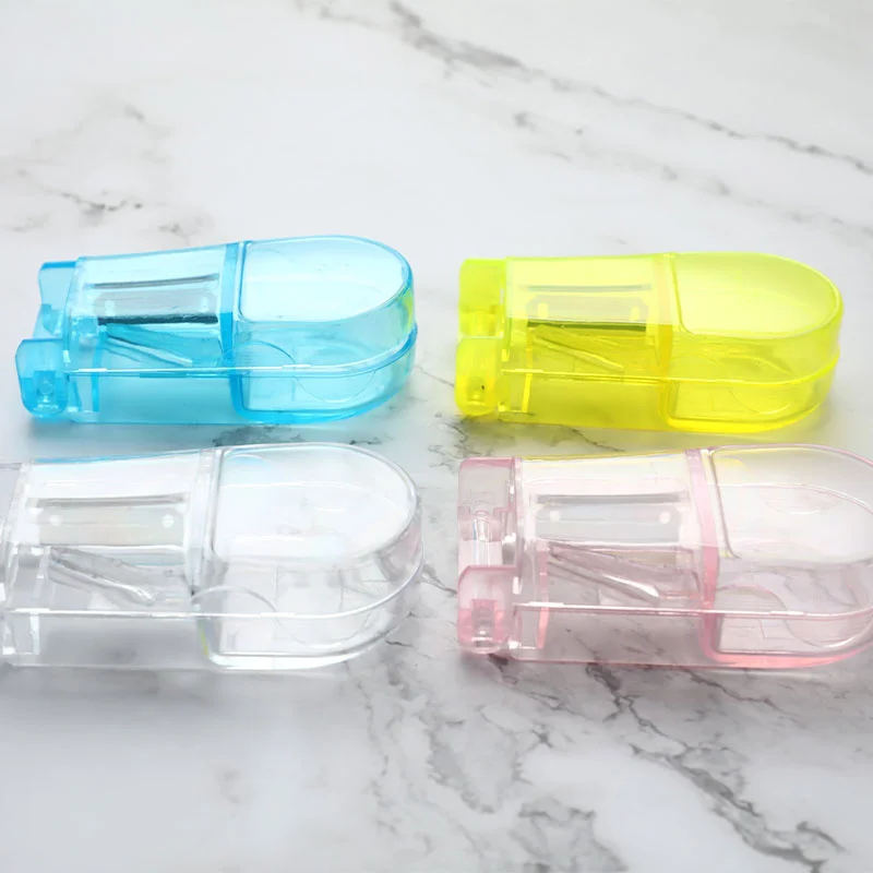 

1PCS Mini Portable Pill Cutter Medicine Box Pill Crusher Grinder Splitter Tablet Cutter Divider Storage Case Pill Box Pill Cases