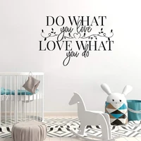 do what you love wall sticker motivational creative quote wall decal home decor vinyl removable art mural dw11873