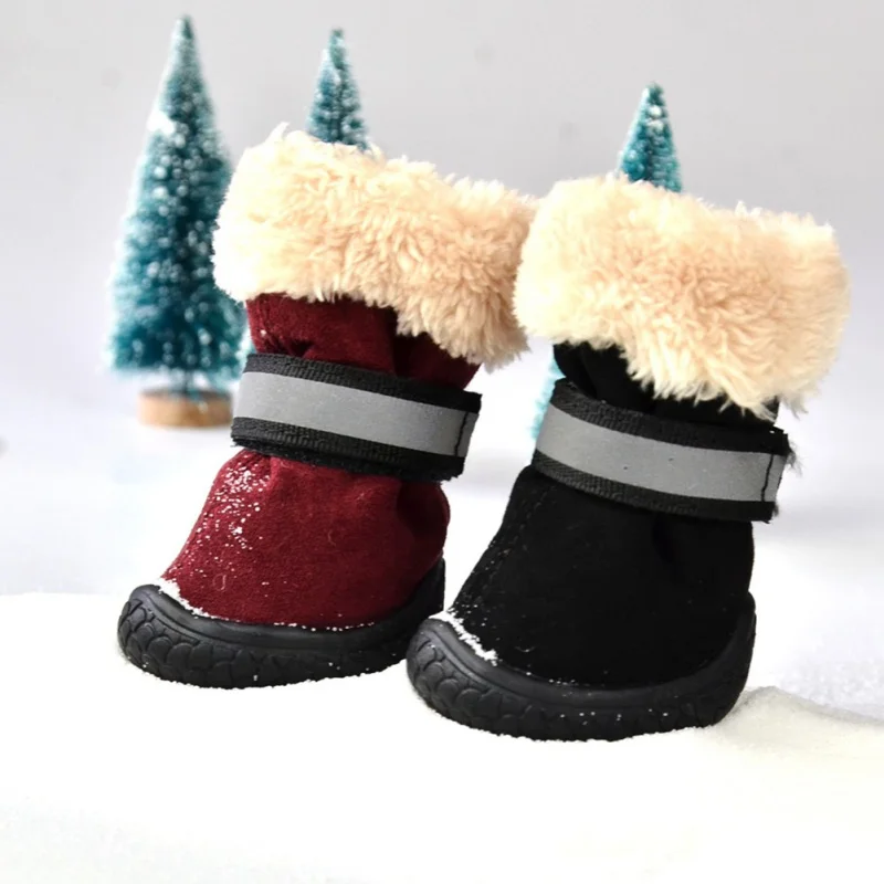 Обувь для домашних питомцев зимние ботинки дизайнерская мягкая удобная