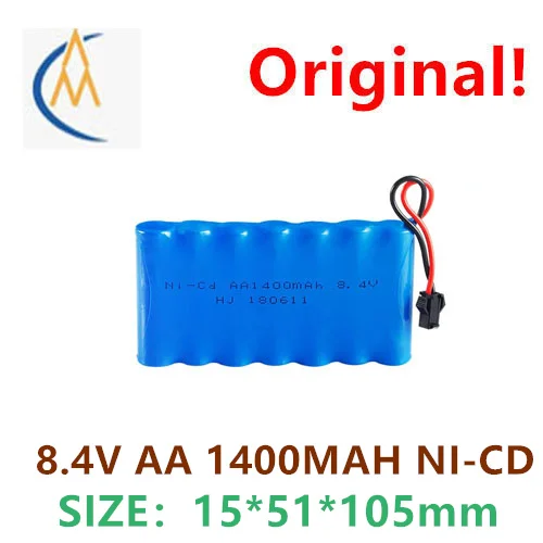 

8.4v 1400mAh nickel cadmium battery pack aa5 rechargeable battery remote control electric toy lighting durable enough capacity