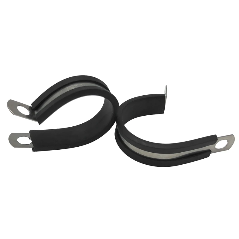 20 шт. 5/4 дюйма кабельные зажимы Нержавеющая сталь резиновые подушки хомуты