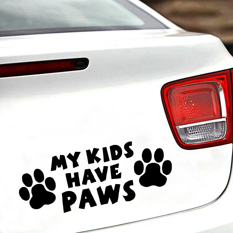 Прямая поставка карбоновая наклейка с лапами для моих детей модная мультяшная