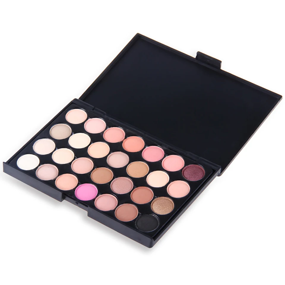 

POPFEEL 28 Color Lasting-Effect Eye Shadow Palette Silky Powder Smoky-Warm Makeup Matte Eye Shadow Beauty Cosmetic Set