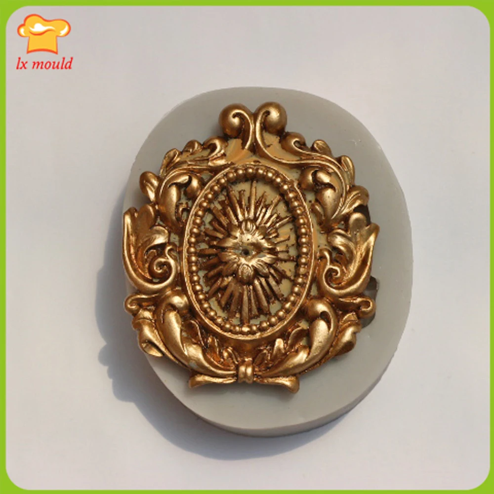 Ретро Fondant (сахарная) Текстура силиконовый инструмент разных цветов большой