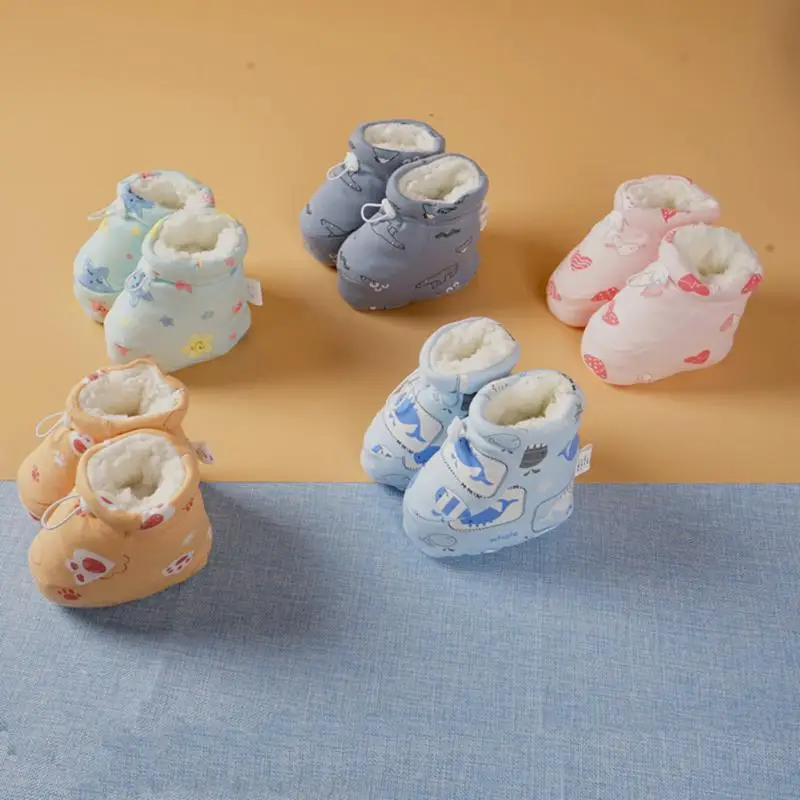 

Ботинки для новорожденных, х/б, на мягкой подошве