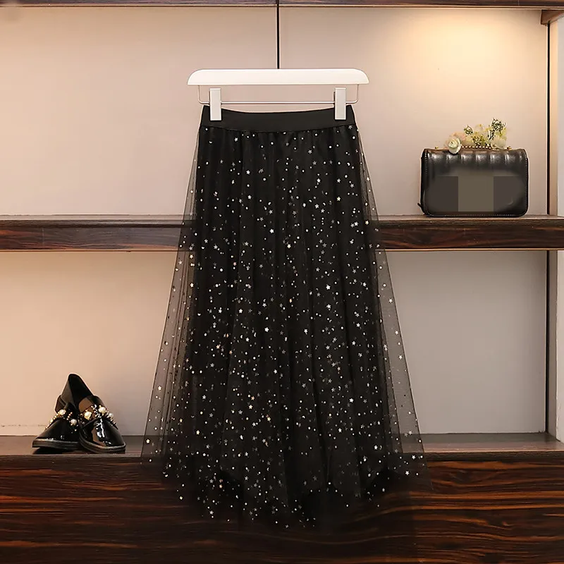 Плюс размер 4XL вязаный свитер сетчатый черный костюм комплект из 2 предметов