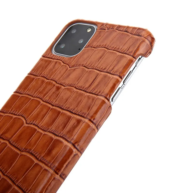 Чехол-накладка из натуральной кожи для iPhone 11 Pro MAX, Роскошный чехол для телефона из кожи аллигатора, чехол для iPhone11 Pro 11Pro Max, чехол-накладка