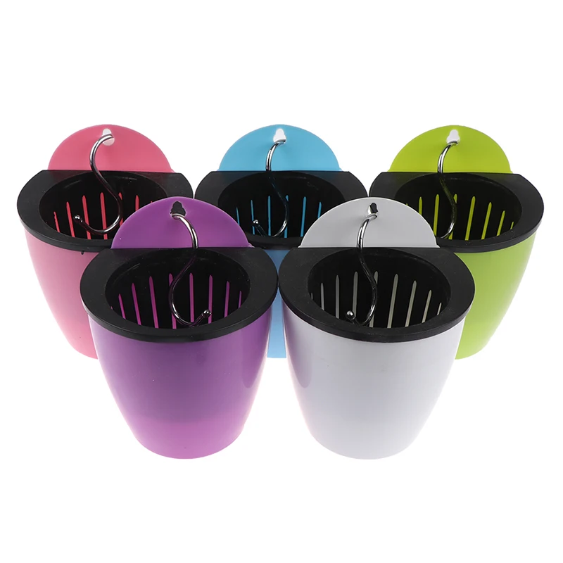 Самополивающийся однотонный цветочный горшок настенный автоматический