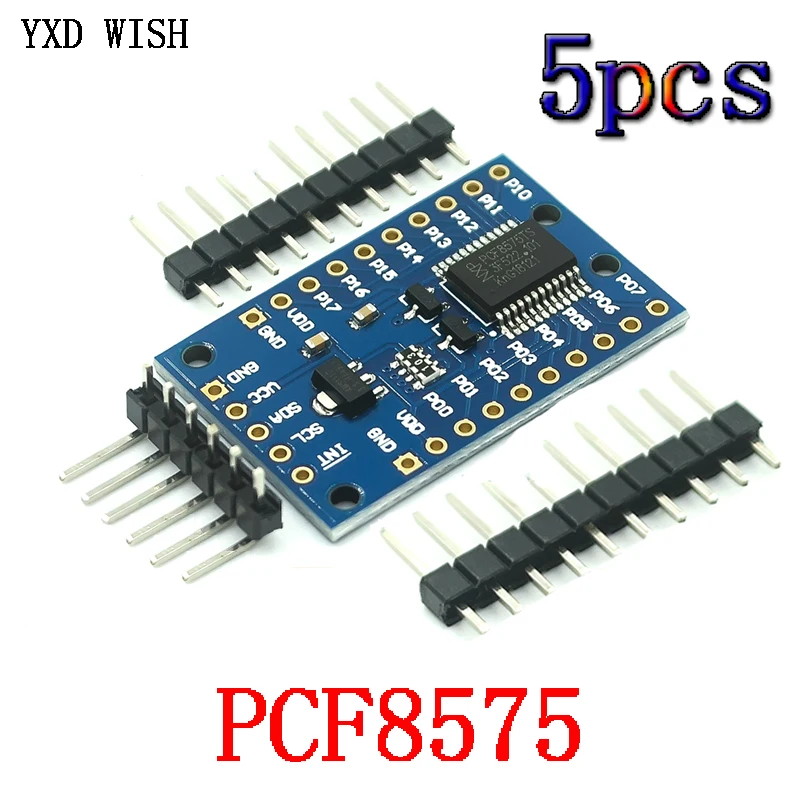 Плата расширения порта ввода-вывода PCF8575 5 шт. плата расширителя постоянного тока