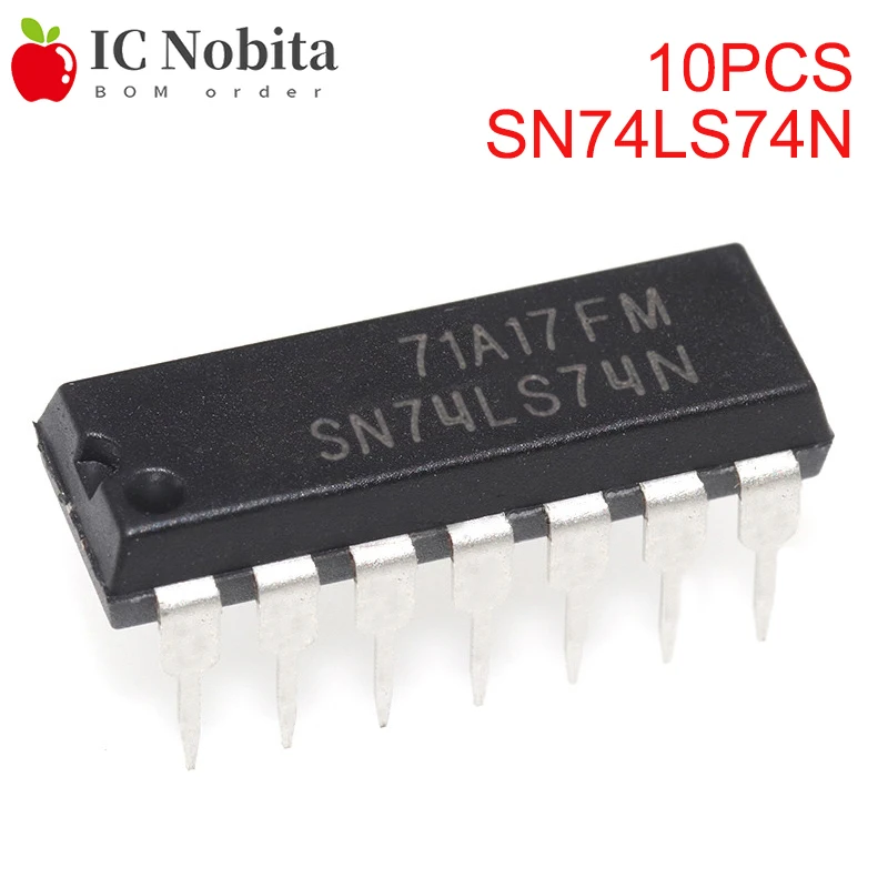 10 шт. SN74LS74N DIP-14 HD74LS74AP 74LS74N DIP14 74LS74 SN74LS74AN Новый | Электронные компоненты и