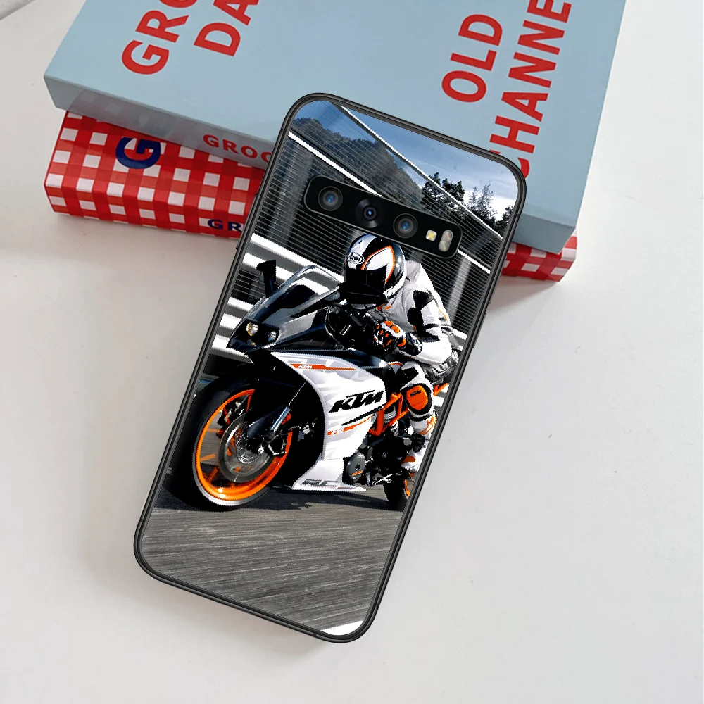 

KT Motorcycle Brand Cool Phone Case For Samsung Galaxy Note S 8 9 10 20 Plus E Lite Uitra black Cell Fashion Coque Luxury Etui