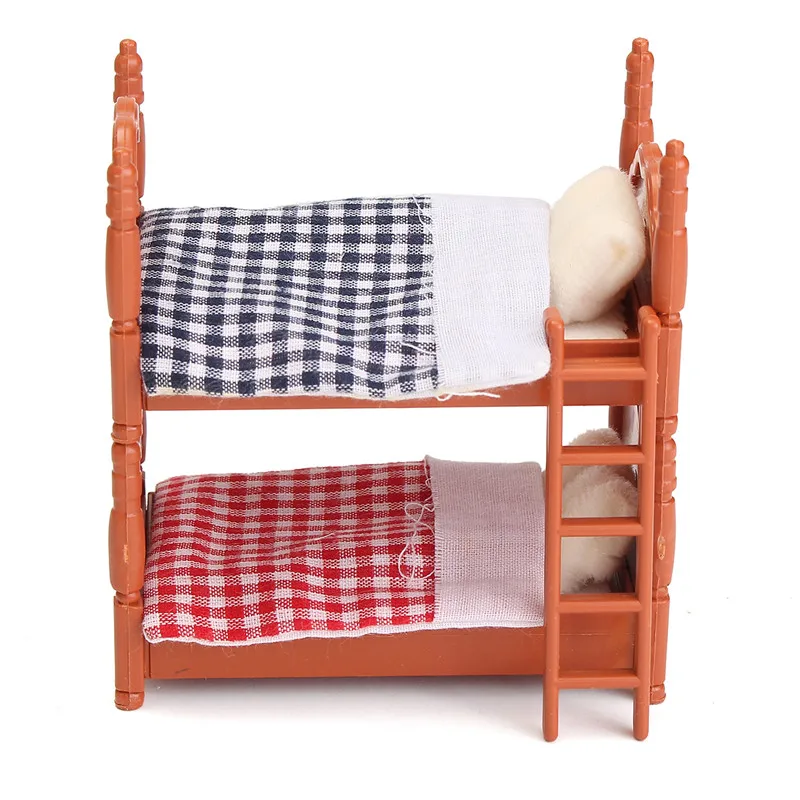 

DIY Miniature Dollhouse Fluctuation Bed Accessories Sets For Miniatures Furniture Toys Gifts For Children