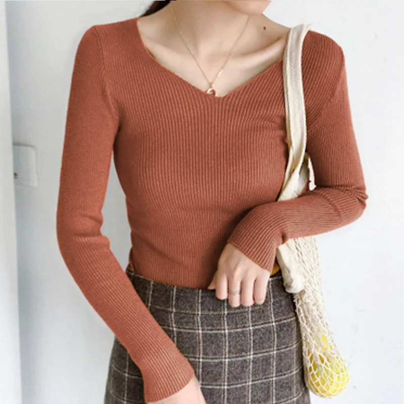 Женские Вязаные Рубашки осенние женские рубашки с длинным рукавом 2019 | Женская