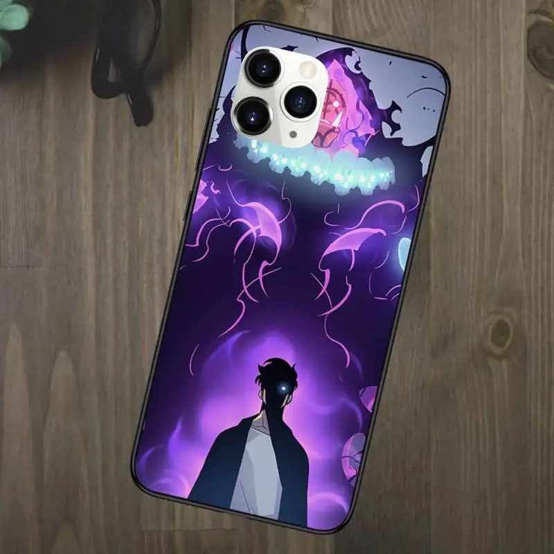 

Anime solo leveling Phone Case for iPhone 11 12 mini pro XS MAX 8 7 Plus X XS XR