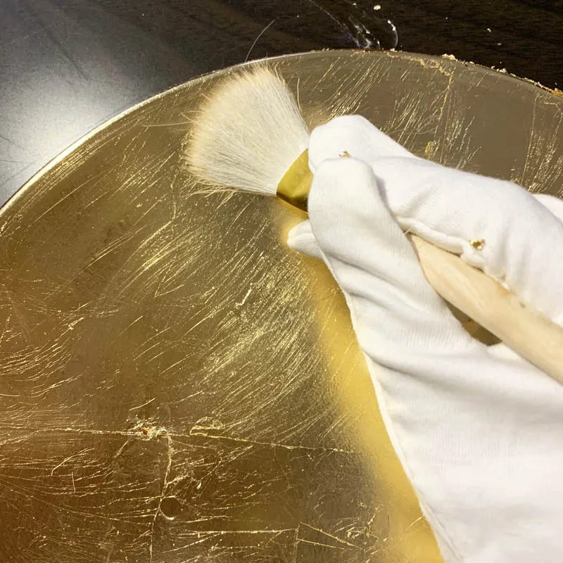 6 шт. шерстяная кисть разных размеров клей для щеток золотые листья хорошее