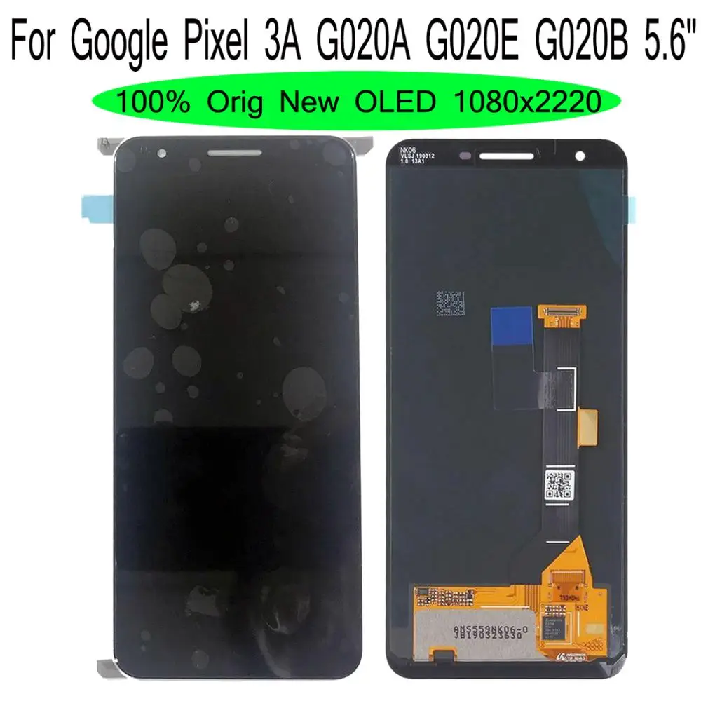

Shyueda OLED AAA+ Original For Google Pixel 3A G020A G020E G020B 5.6" LCD Display Touch Screen Digitizer Assembly with Tools