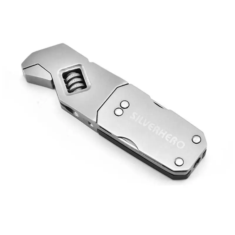 17 в 1 регулируемый гаечный ключ из нержавеющей стали складной карманный EDC