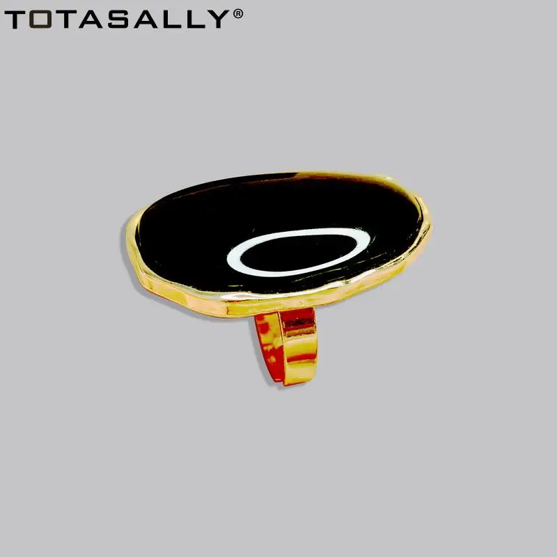 

TOTASALLY Women's Finger Ring anillos mujer кольца 2021 тренд Irregular Resin Stone Statement Rings Lady Special cadeau