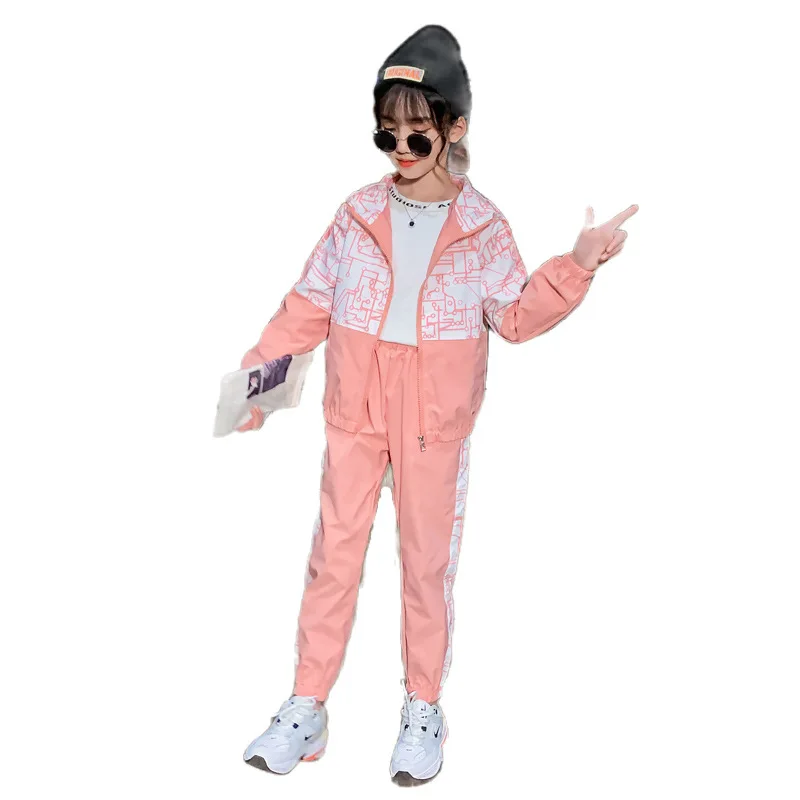 

Net Red Autumn Girls Circuit Diagram Set 2020 New Korean Casual Little Girl Children's Sports Two-piece Trend