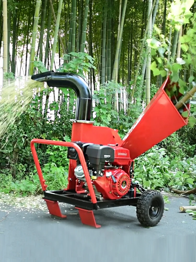 Mobile garden измельчитель дерева маленький листьев сада бензиновая древесная