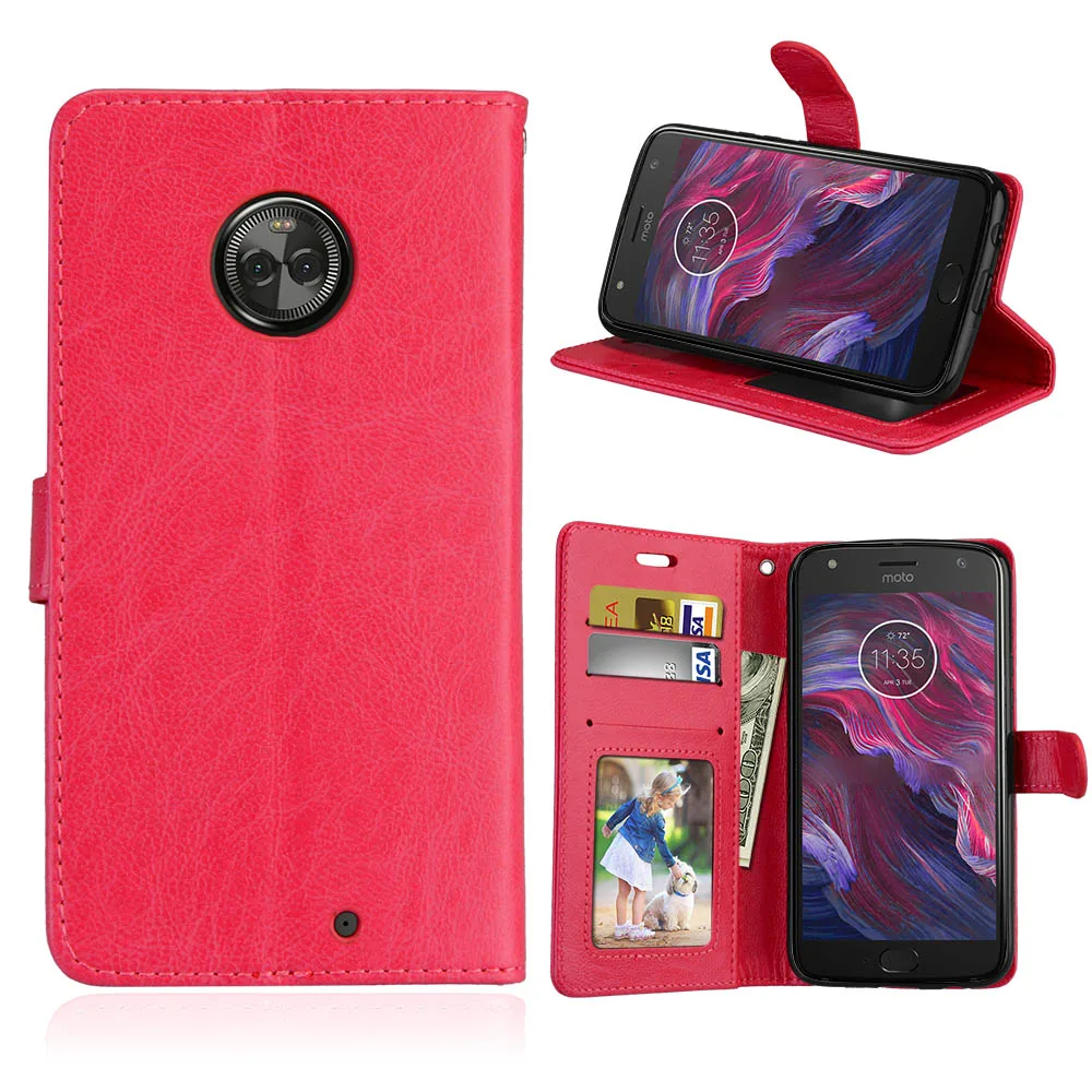 Чехол-книжка для Motorola Moto X4 XT1900 X 2017 (4-е Поколение) Роскошный чехол-кошелек с