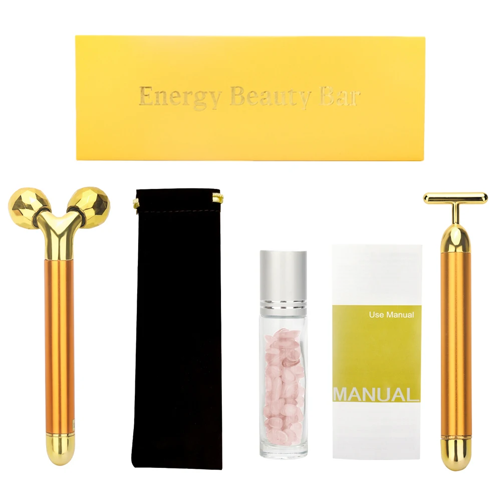 3D роликовый массажер для лица набор тонкого массажа устройство разглаживания