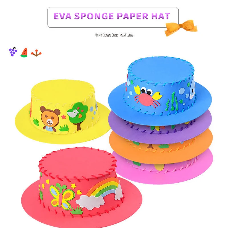 

Новые Игрушки для раннего развития детей, кепка ручной работы из ЭВА, креативные самодельные Развивающие игрушки для родителей и детей для ...