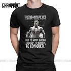 Мужская футболка с Арнольдом Шварценеггером Арни Покорите футболки со значением жизни тренировочная футболка с подтягивающим мышцами для бодибилдинга одежда