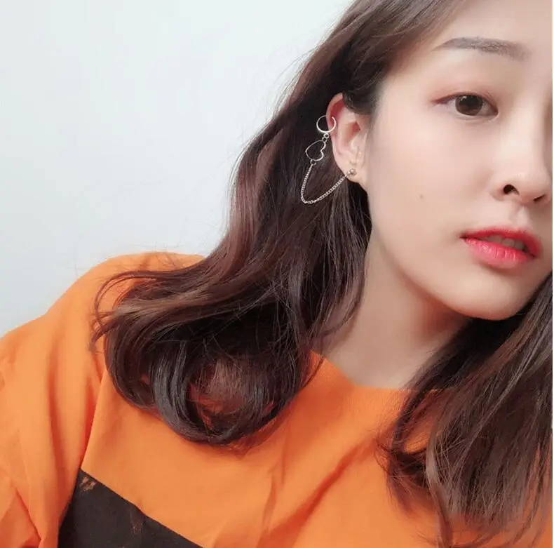 Серьга-кафф &quotсердце&quot | Украшения и аксессуары