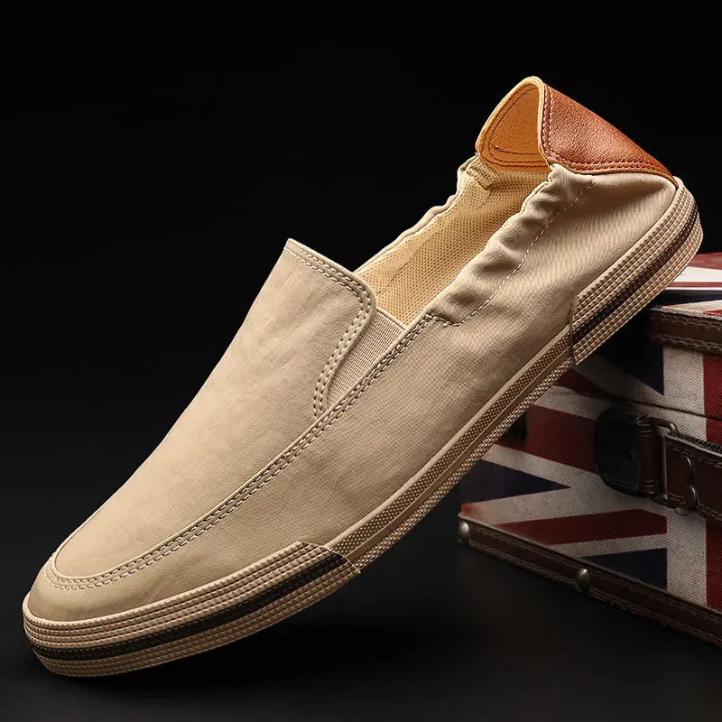 

Men's Shoes 2020 New Summer Korean Trend Mens Casual Loafers All-match One-step Men's Canvas Shoes