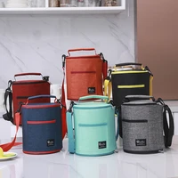 round insulation bag waterproof lunch picnic bags for unisex kids thickened aluminum foil ice pack school food storage handbag