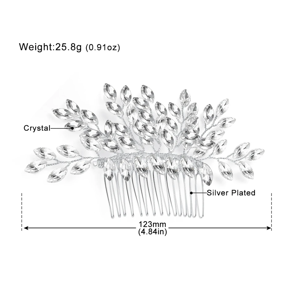 Mecresh роскошный цвет Кристалл Свадебная фотосессия серьги в форме листа ручной