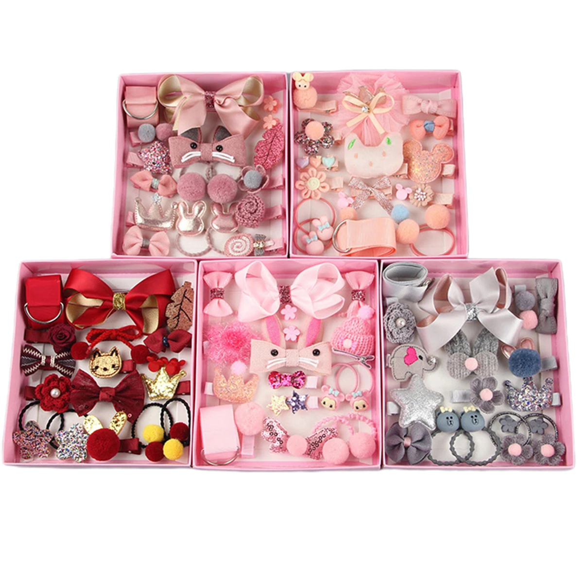 Baby Girl Cute Headband Turban Darling Bows Kids Headwear Elastic Hair Bands Clips Hairpins Set Accessories Gift | Детская одежда и