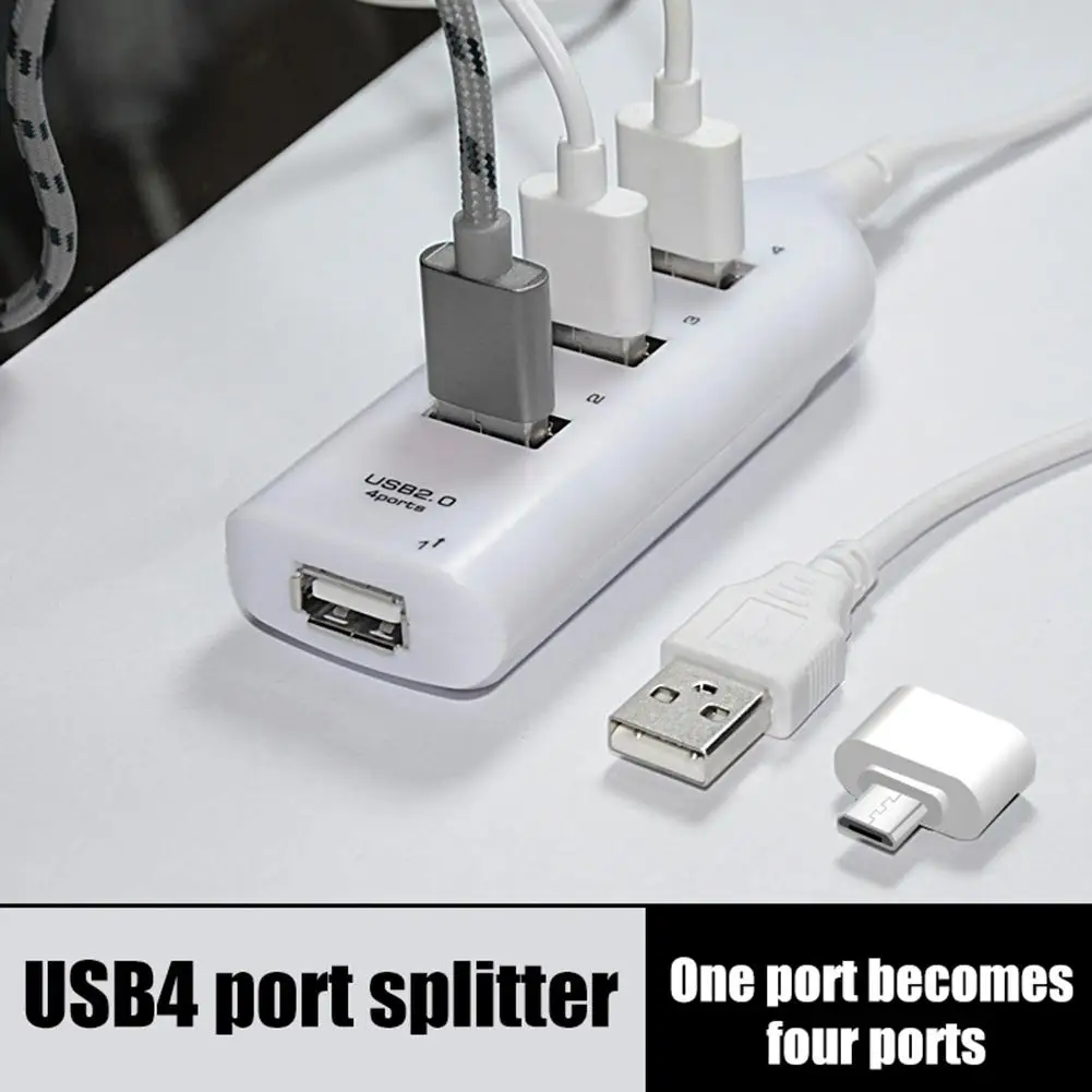 USB концентратор Micro 2 0 с 4 портами разветвитель для вкл./выкл.|USB-хабы| |