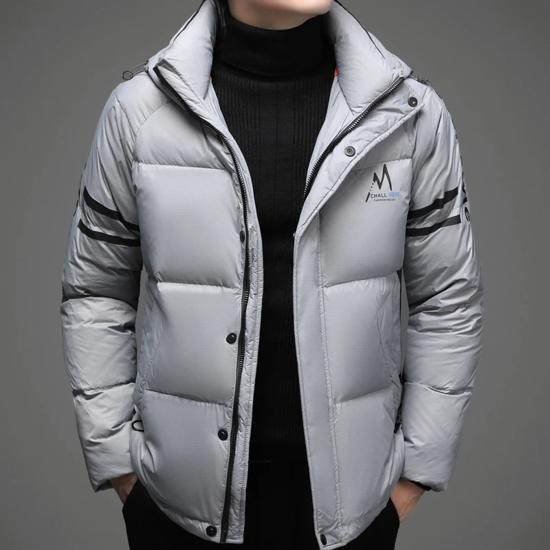 DIMI Men Windbreaker Winter Hooded Parka Coats Men Clothes Top Grade Graphene Thick Warm New Brand Casual Fashion Down Jacket