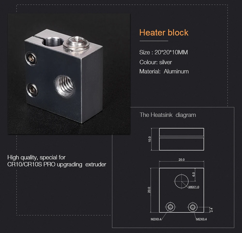 Высокое качество CR10S PRO Hotend Swiss MK8 закаленное стальное сопло радиатора титановый теплоотвод 3d принтер обновленный комплект для CR-10S PRO