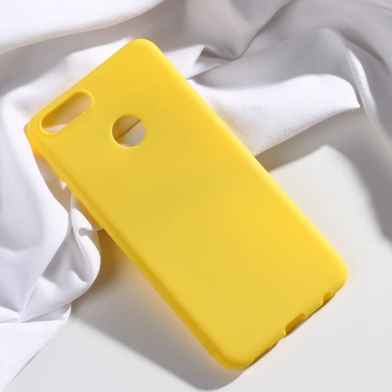 Силиконовый чехол для телефона ярких цветов huawei Honor 7X мягкая термополиуретановая