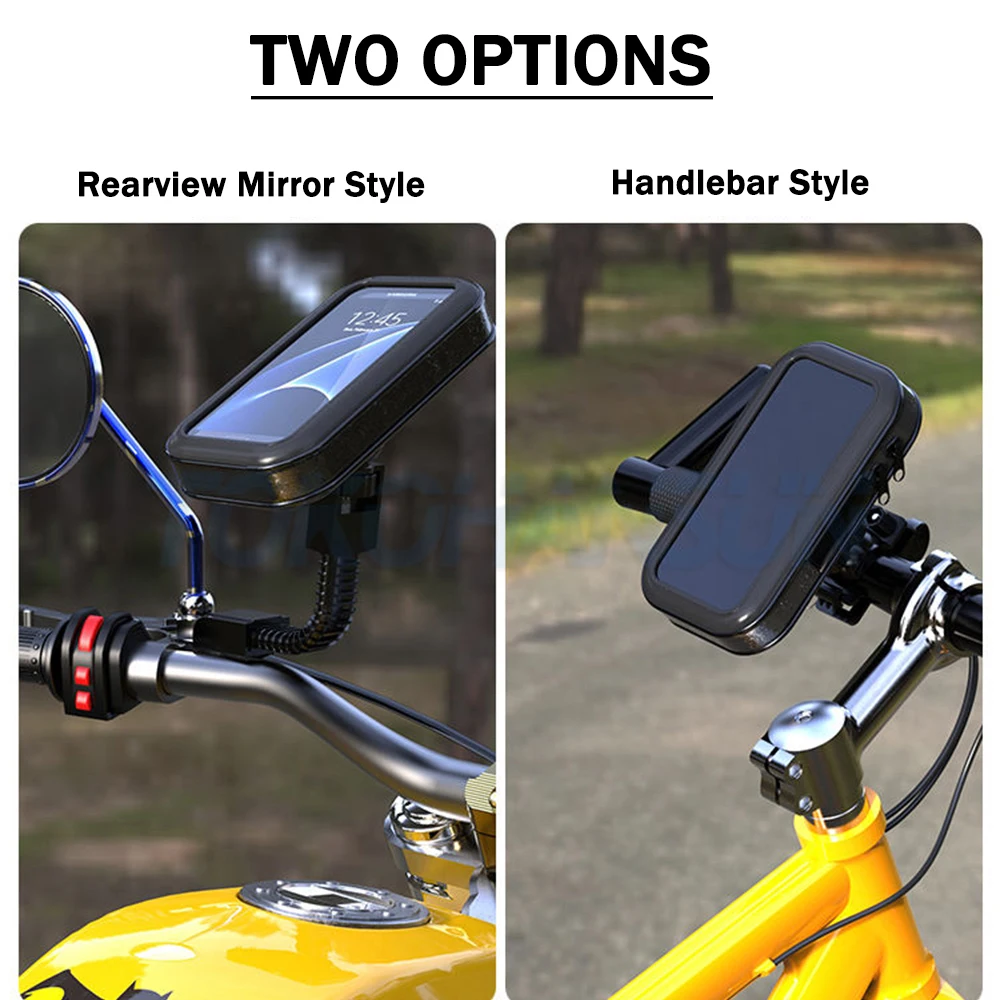 universal bicycle phone holder motorcycle bike stand rotatable 3 5 6 5 inch motorbike cellphone mount bracket for iphone 8 x free global shipping