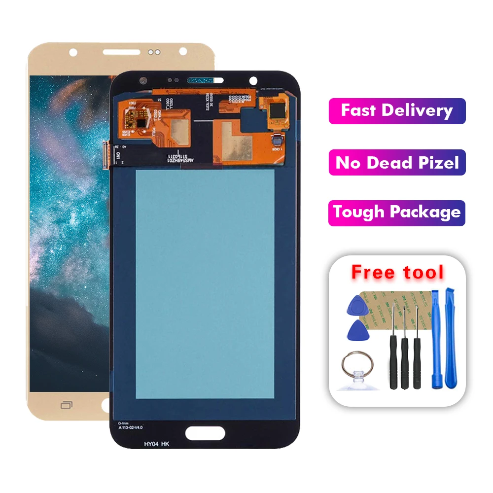 ЖК дисплей AMOLED для Samsung Galaxy j7 2017 J7 Pro 2016 J700 J700F с сенсорным экраном в сборе запасные