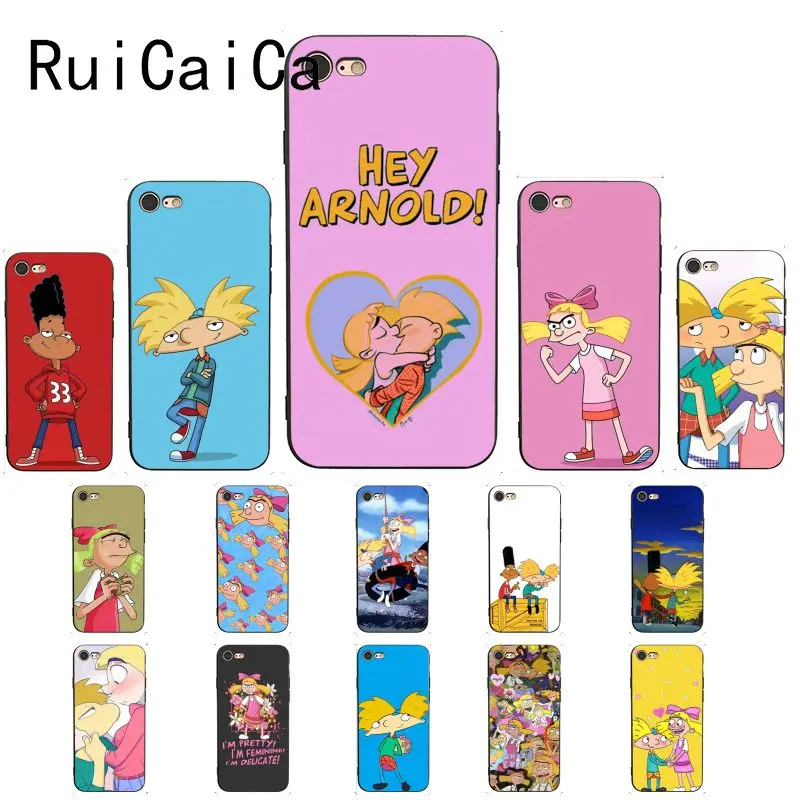 Чехол Ruicaica Hey Arnold черный мягкий чехол для телефона iPhone 8 7 6 6S 6Plus X XS MAX 5 5S SE XR Fundas Capa |