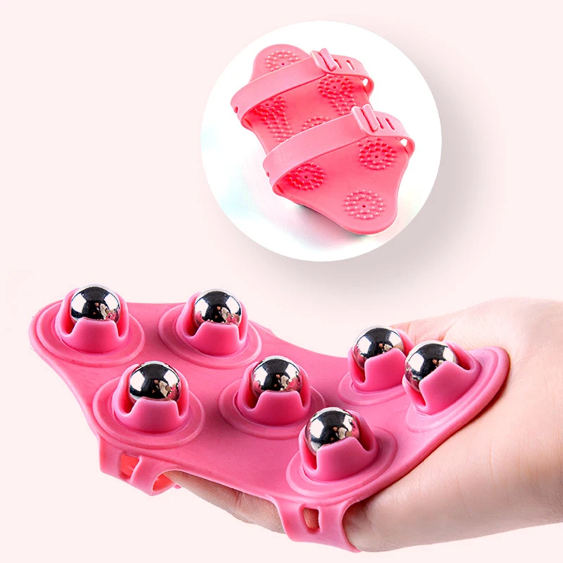 

Balls Body Massage Glove Roller Ball Anti-Cellulite Muscle Pain Relief Relax Massager For Neck Shoulder Buttocks Body Care Tools
