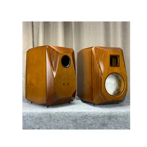6.5'' / 8 '' inch multilayer solid wood splint empty speaker cabinet bookshelf speaker shell classic corner-cut type 2PCS