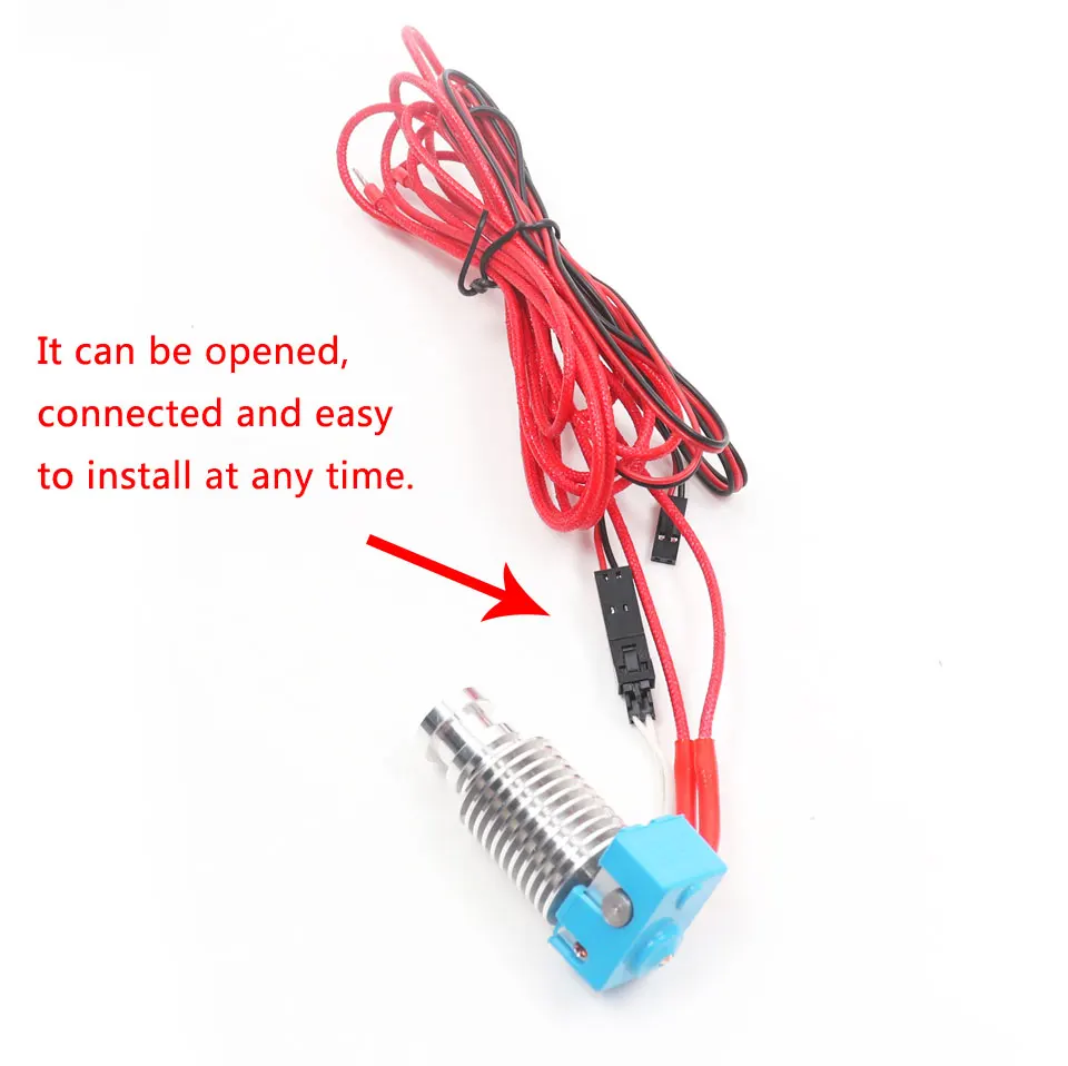 BLV MGN Cube 3d принтер E3D V6 предварительно собранный hotend комплект для с 1,2 м длиной 24V40W картридж термистор 0,4 мм Насадка blv Горячий Конец