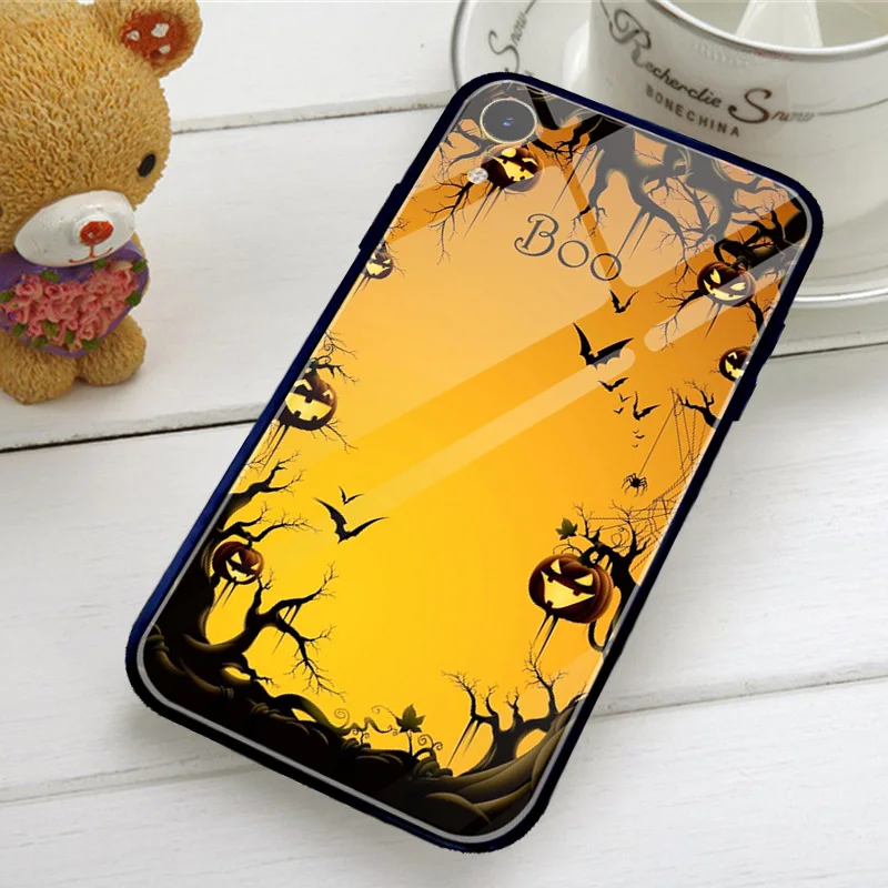 Чехол с рисунком страшного Хэллоуина для iphone 5 5S SE 2020 чехол X XR XS 11 Pro Max 6 6S 7 Plus Минни